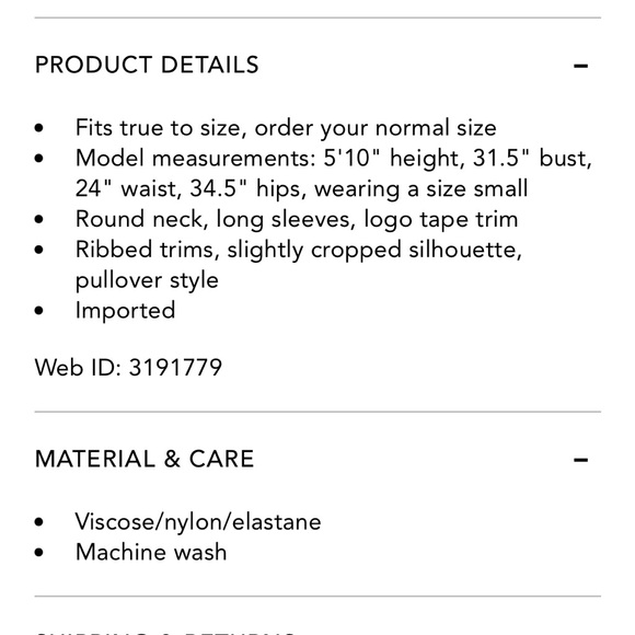 Michael Kors ribbed side logo tape stretchy top - Picture 2 of 8